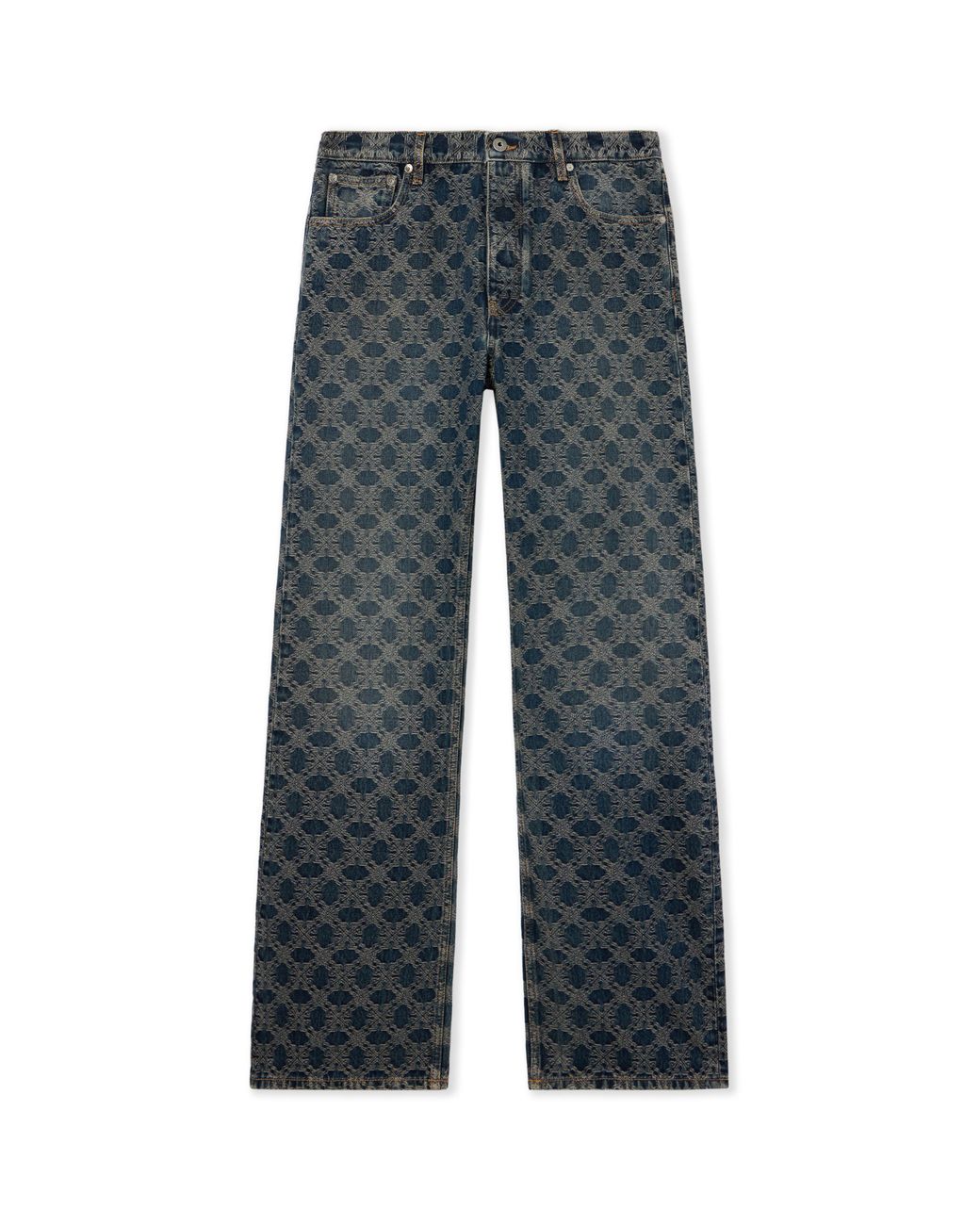 Off-White c/o Virgil Abloh Blue Arrow Monogram Slim Jeans for men