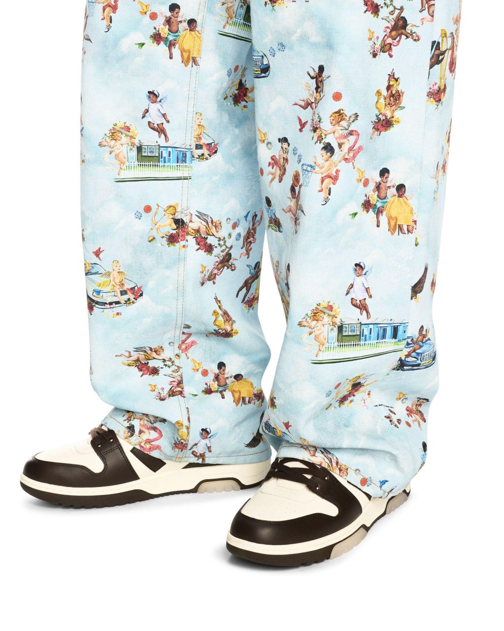 Off-White c/o Virgil Abloh White Fresco Print Straight Jeans for men
