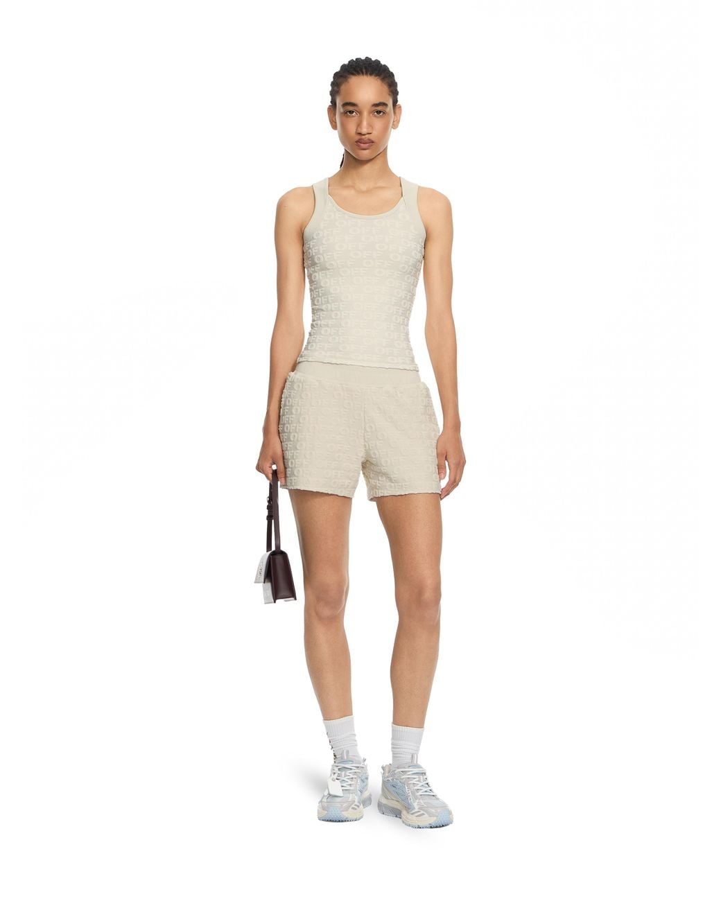 Off-White c/o Virgil Abloh Natural Terry Off Shorts
