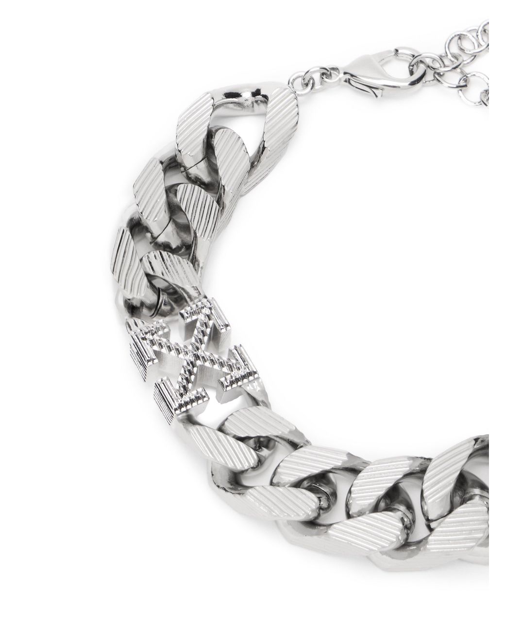 Off-White c/o Virgil Abloh Arrow Chain Textured Bracelet in