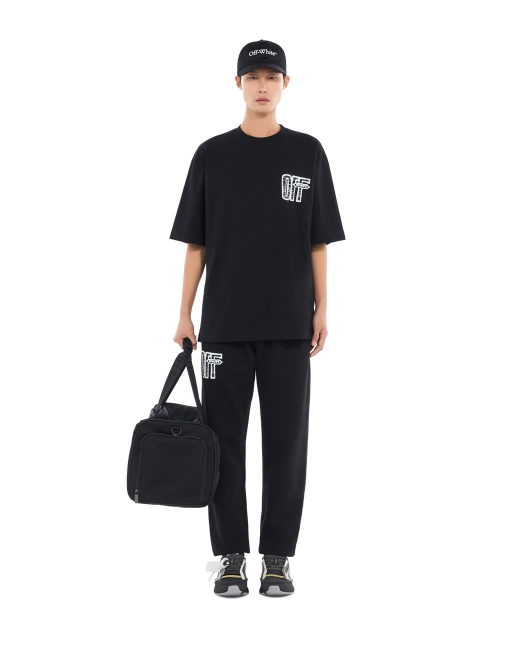 Off-White c/o Virgil Abloh Black Motion Arrow Skate T-Shirt for men