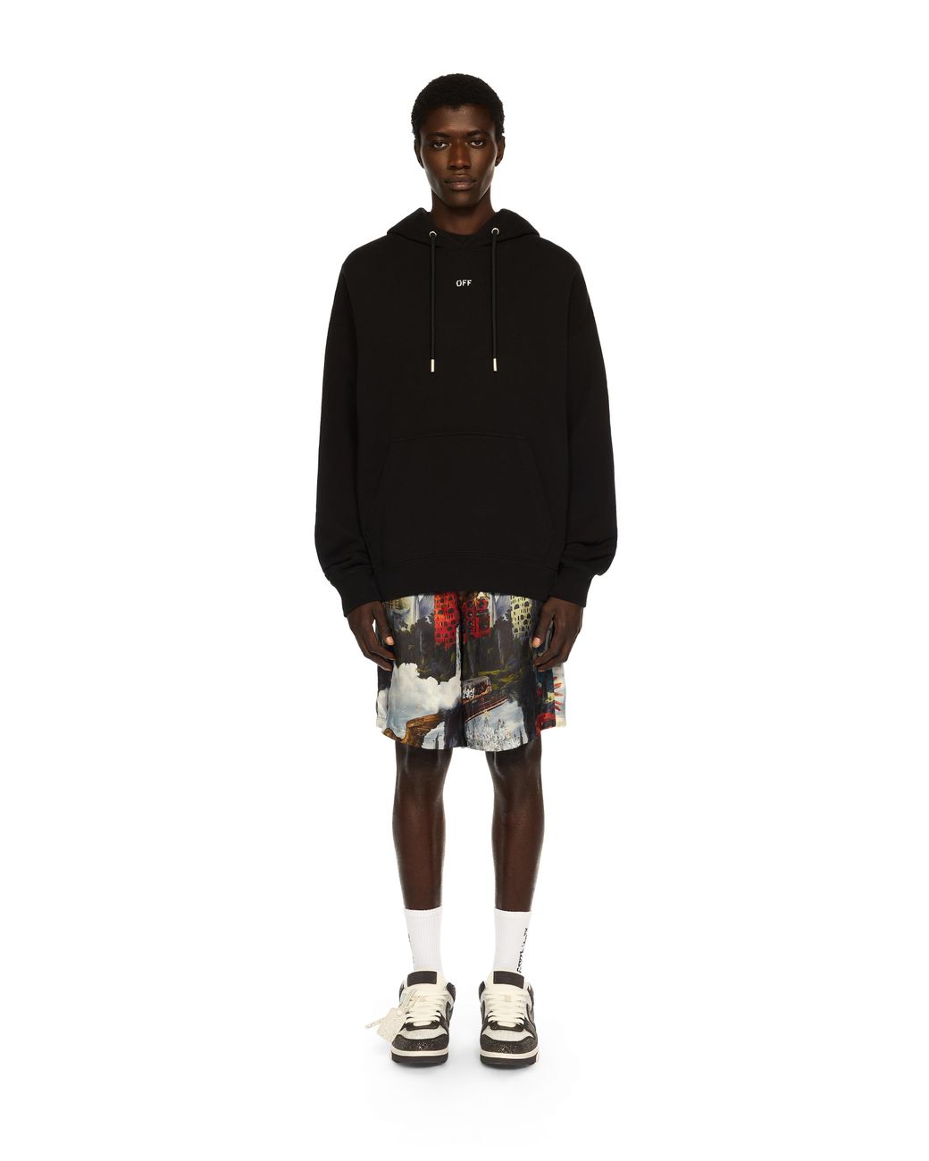 Off-White c/o Virgil Abloh Black Thinkman Arrow Skate Hoodie for men