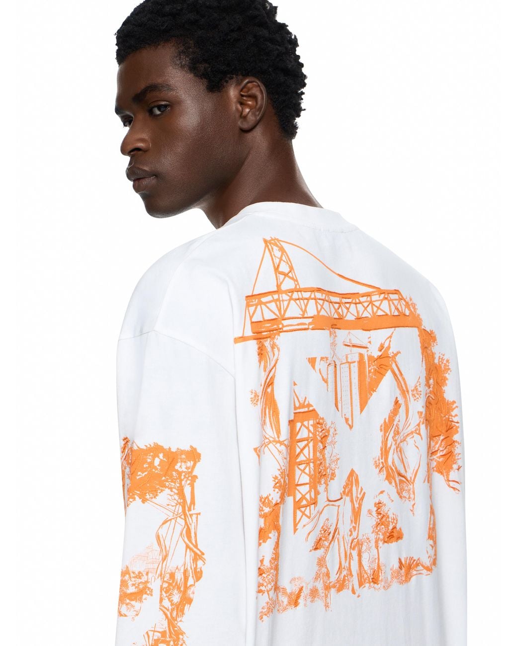Off-White c/o Virgil Abloh White City Nature Skate Long Sleeve T-Shirt for men