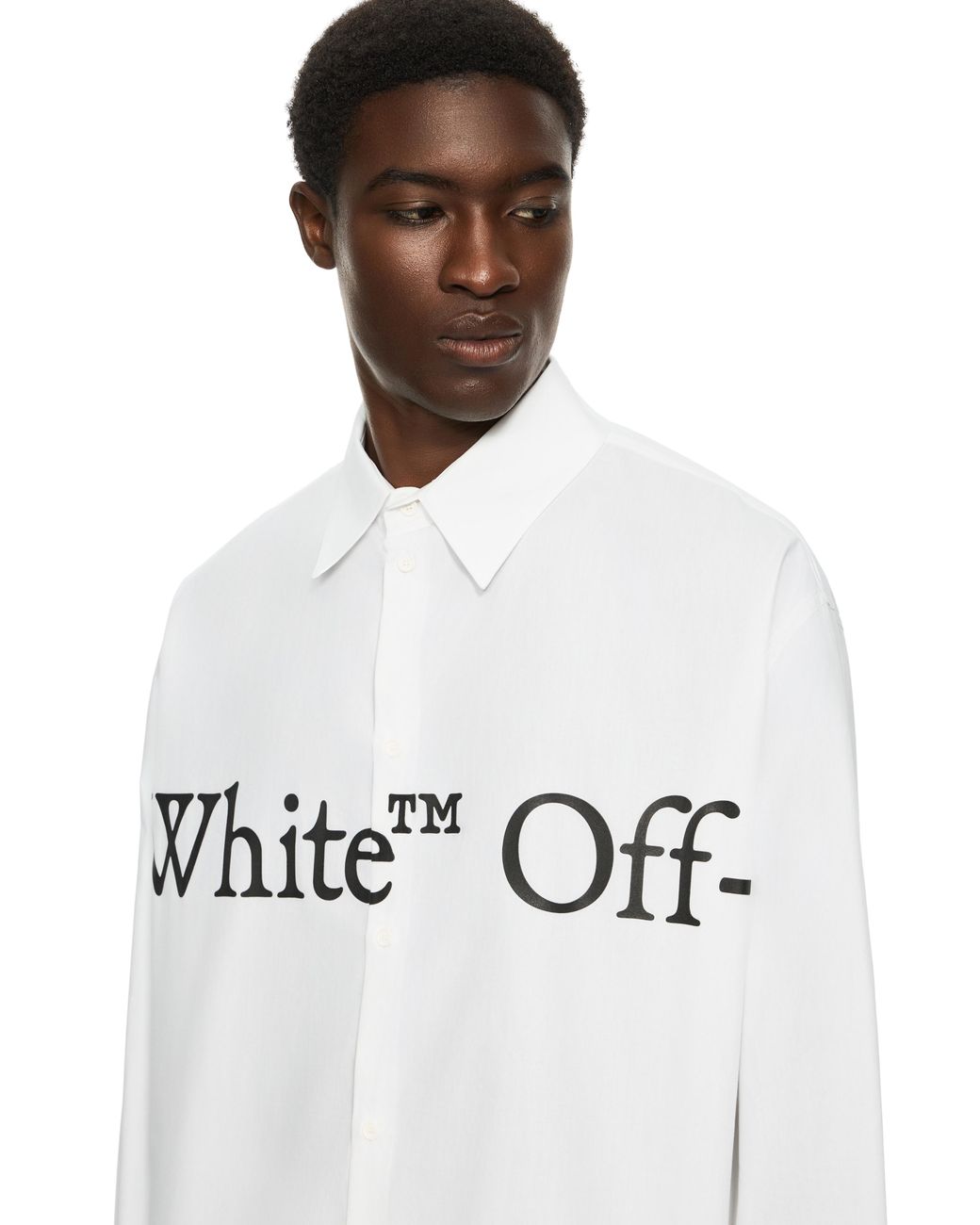 Off-White c/o Virgil Abloh White Bookish Scarf Poplin Overshirt for men