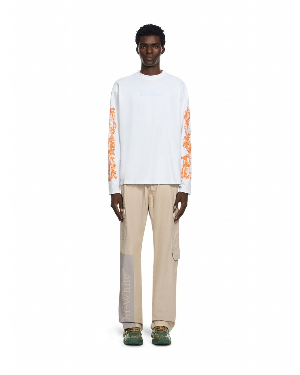 Off-White c/o Virgil Abloh White City Nature Skate Long Sleeve T-Shirt for men