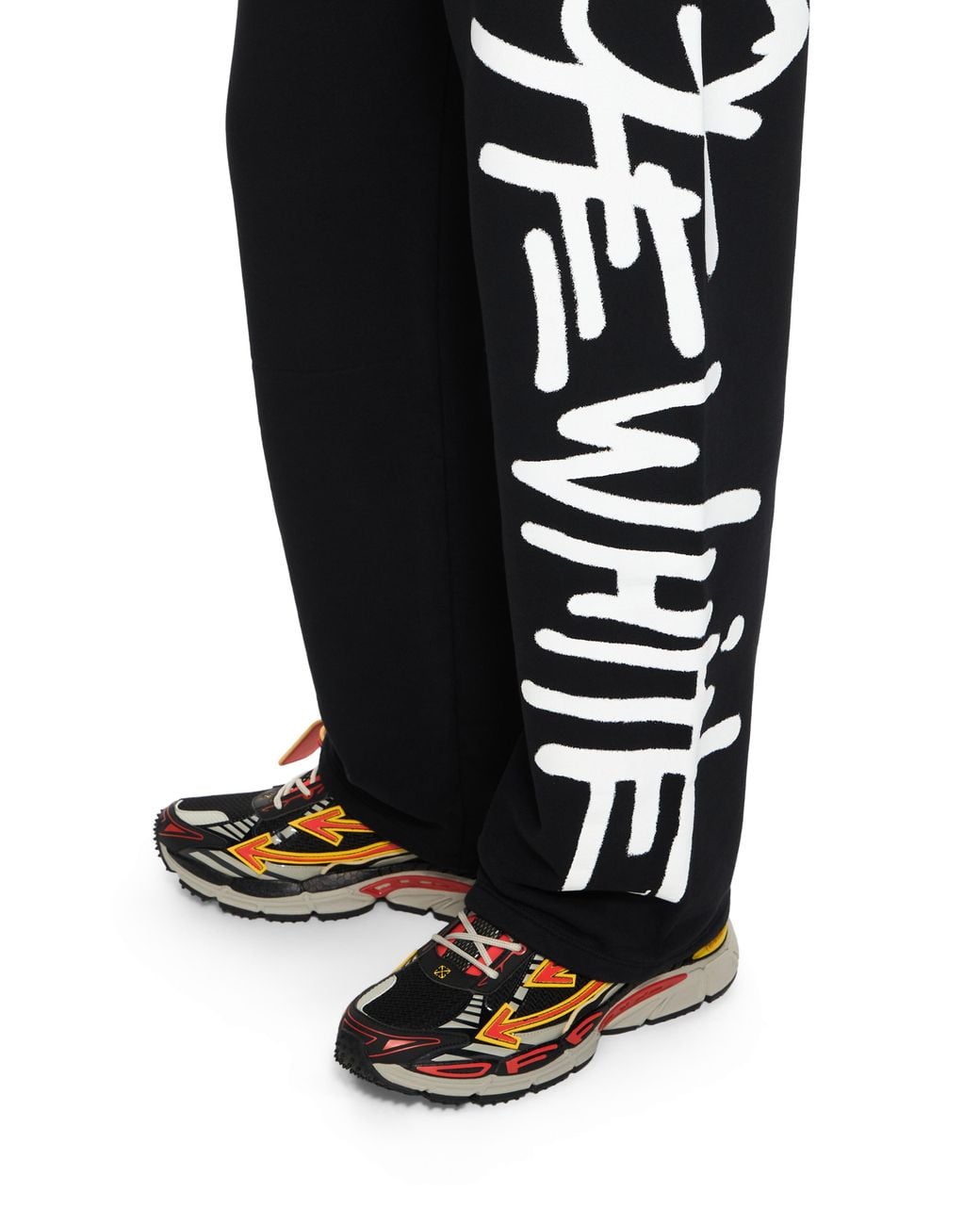 Off-White c/o Virgil Abloh Black Spray Logo Sweatpant for men