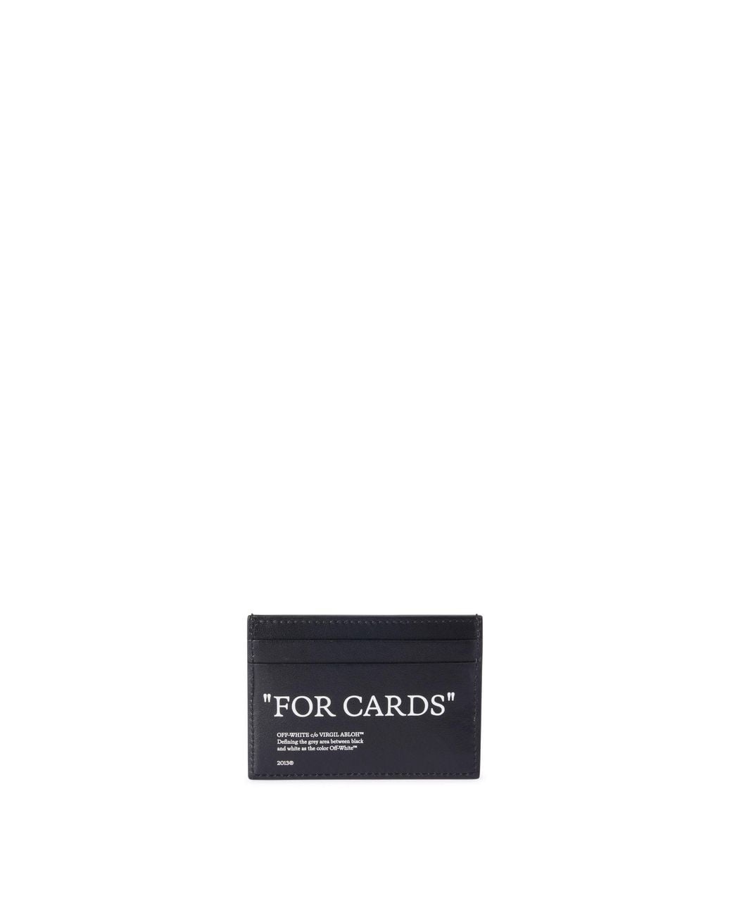 Off-White c/o Virgil Abloh White Quote Card Case for men