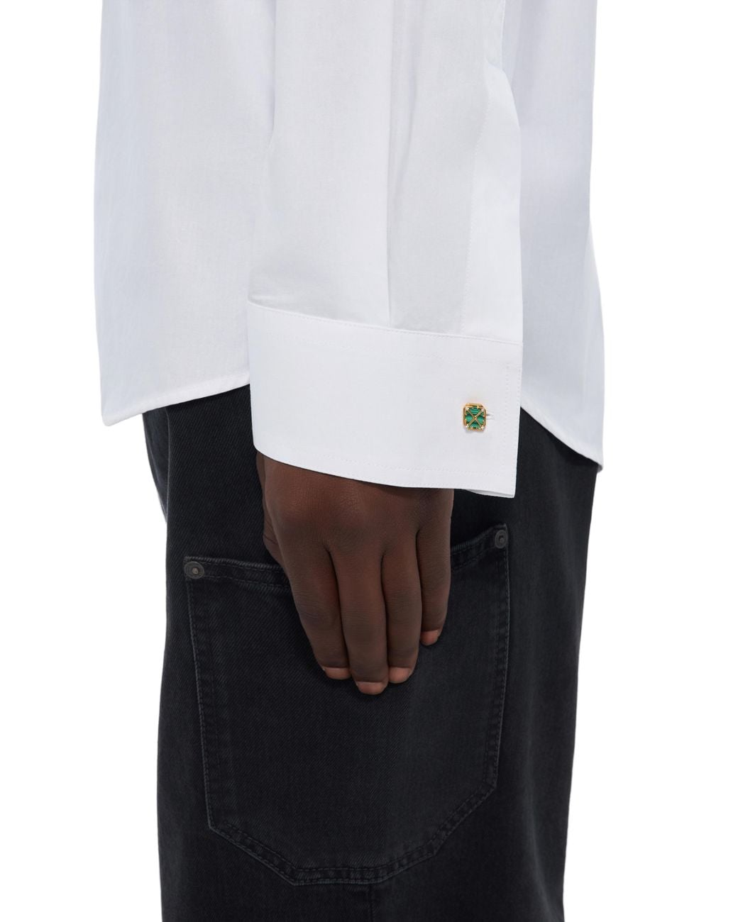 Off-White c/o Virgil Abloh Green Arrow Malachite Cufflinks for men
