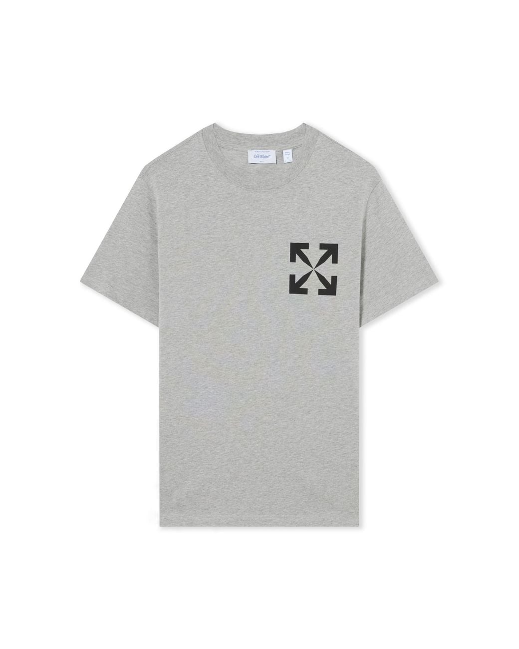 Off-White c/o Virgil Abloh Gray Single Arrow Slim T-Shirt for men