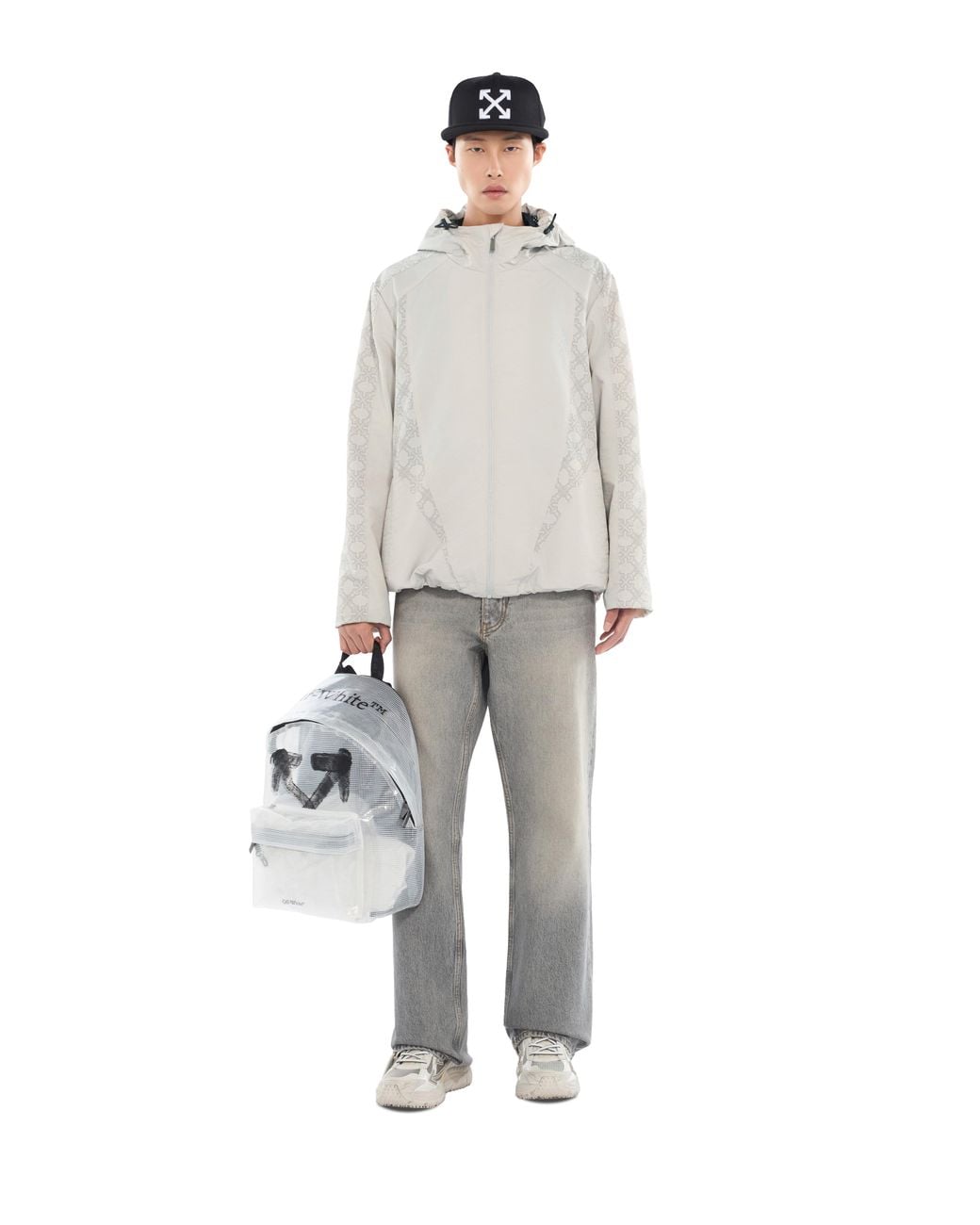 Off-White c/o Virgil Abloh White Off Line Racing Windbreaker for men