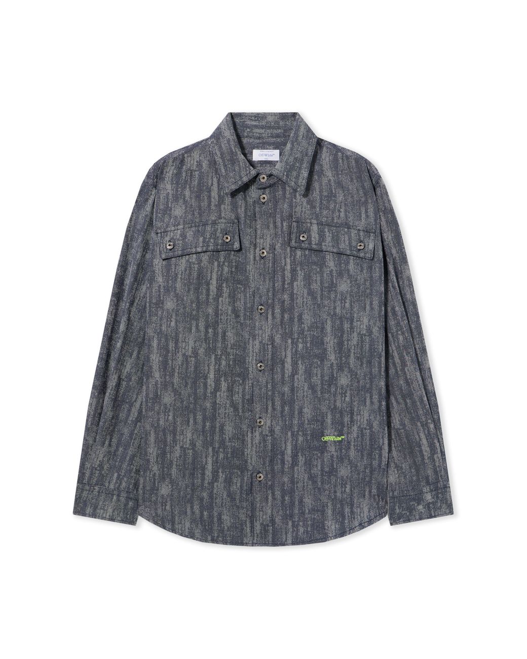 Off-White c/o Virgil Abloh Gray Ss_Switch Off Shirt for men