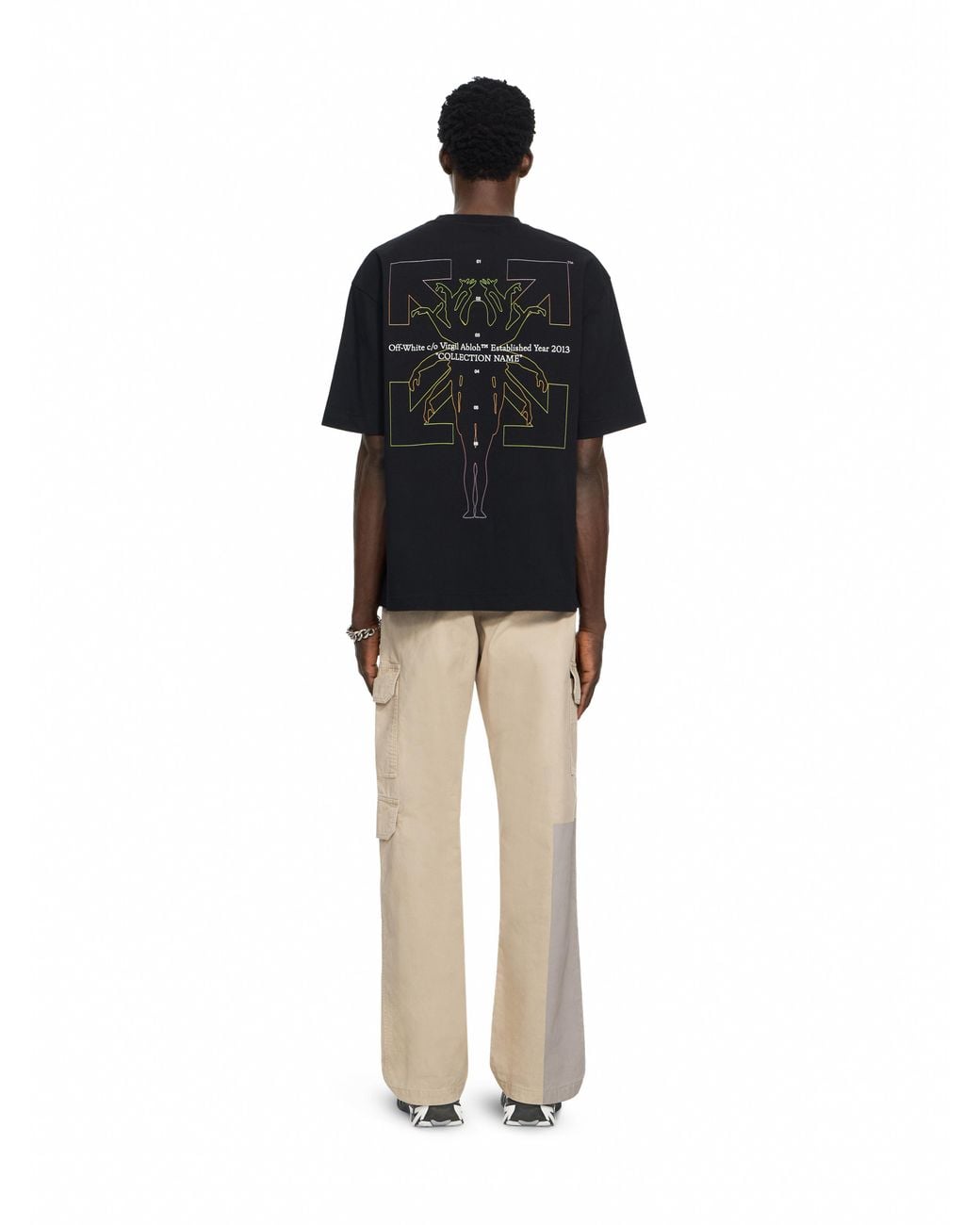 Off-White c/o Virgil Abloh Black Chakra Arrow Skate T-Shirt for men