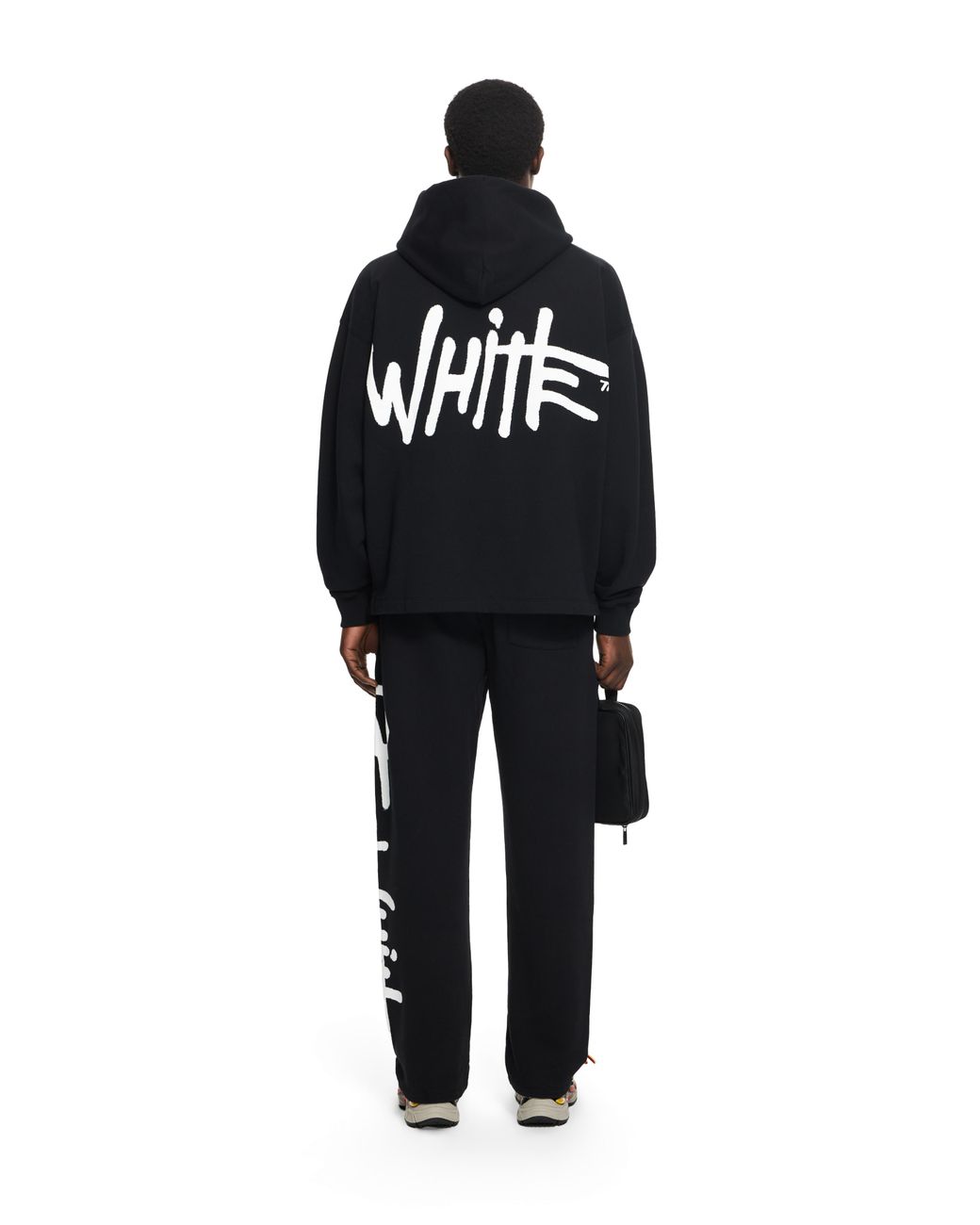 Off-White c/o Virgil Abloh Black Spray Logo Sweatpant for men