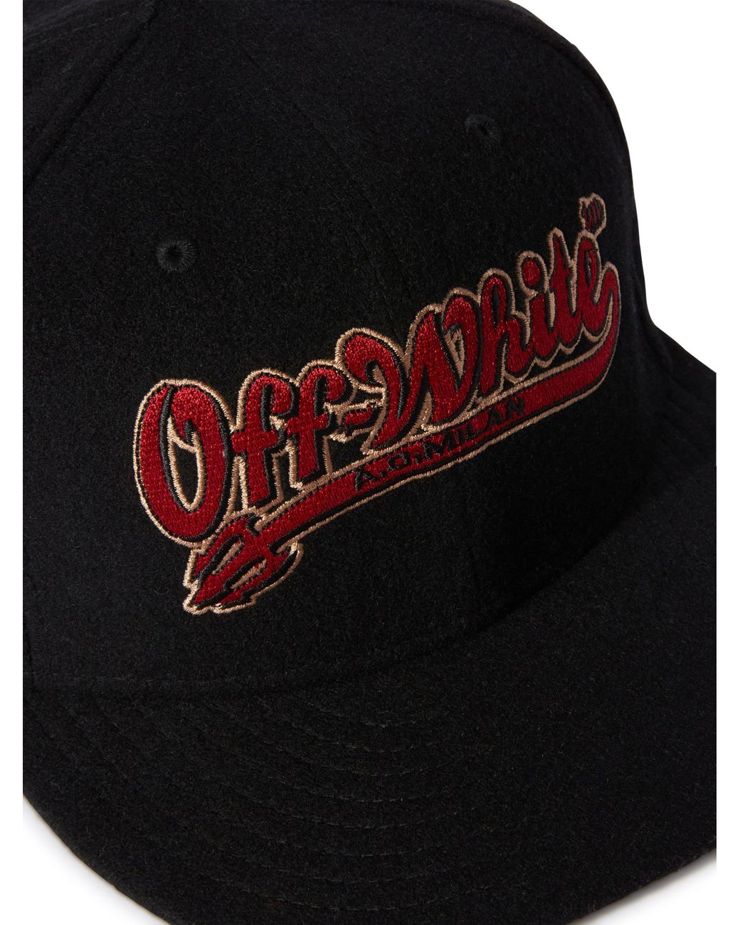 Off-White c/o Virgil Abloh Black Off- C/O Ac Milan X New Era Devil Cap