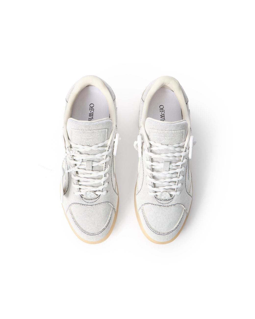 Off-White c/o Virgil Abloh White End Of Play Denim Sneakers for men