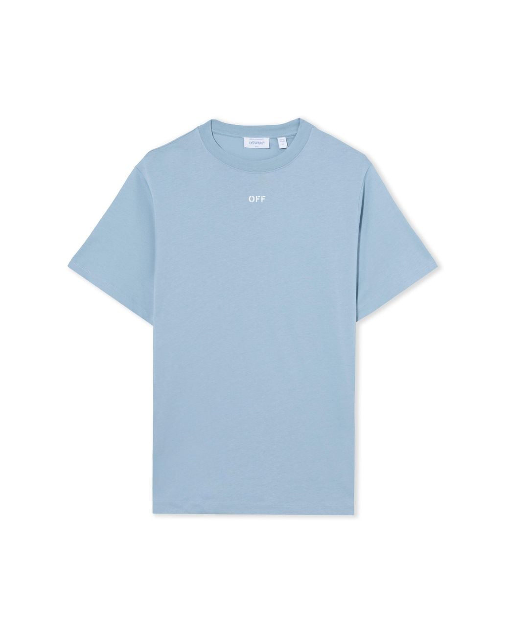 Off-White c/o Virgil Abloh Blue Off Stamp Slim T-Shirt for men