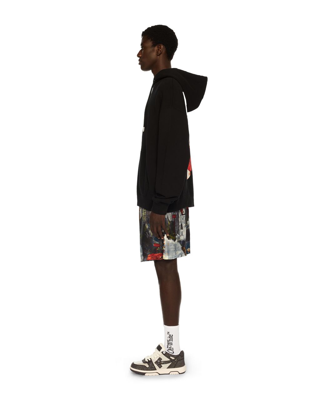 Off-White c/o Virgil Abloh Black Thinkman Arrow Skate Hoodie for men