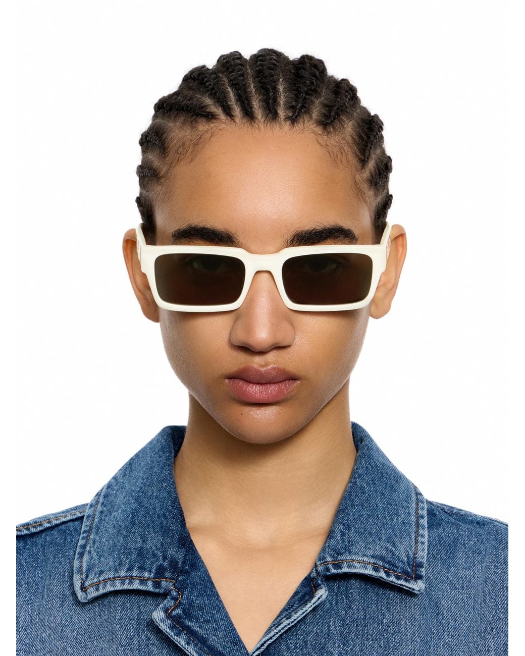 Off-White c/o Virgil Abloh Blue Huntington Smoke Lens Sunglasses