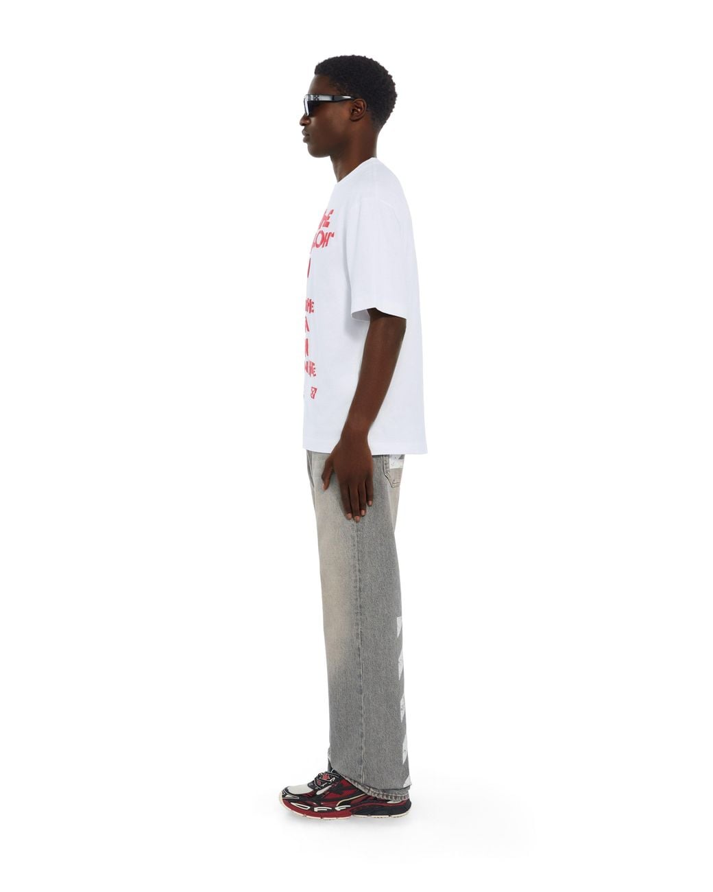 Off-White c/o Virgil Abloh White Miles Davis Trumpet Skate T-Shirt for men