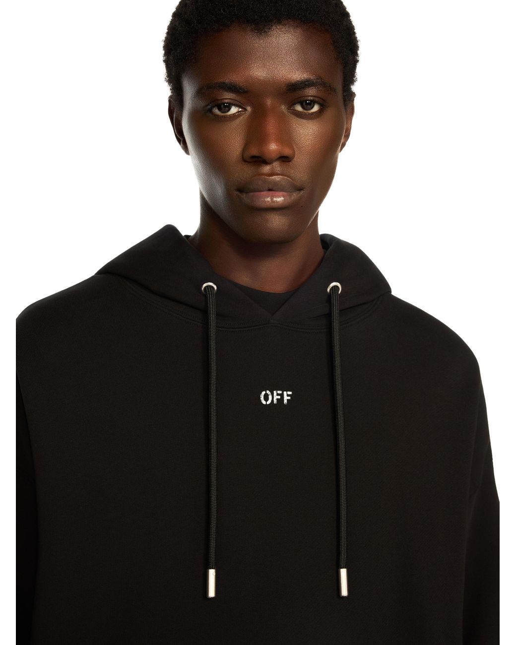 Off-White c/o Virgil Abloh Black Thinkman Arrow Skate Hoodie for men