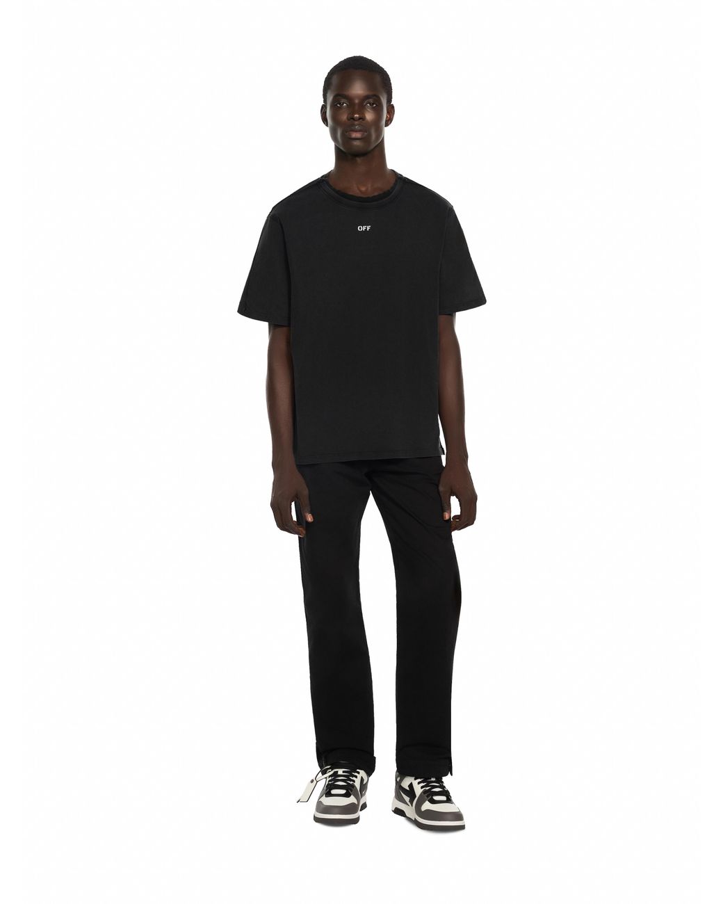 Off-White c/o Virgil Abloh Black Off Stamp Overlap Regular Short Sleeve T-Shirt for men