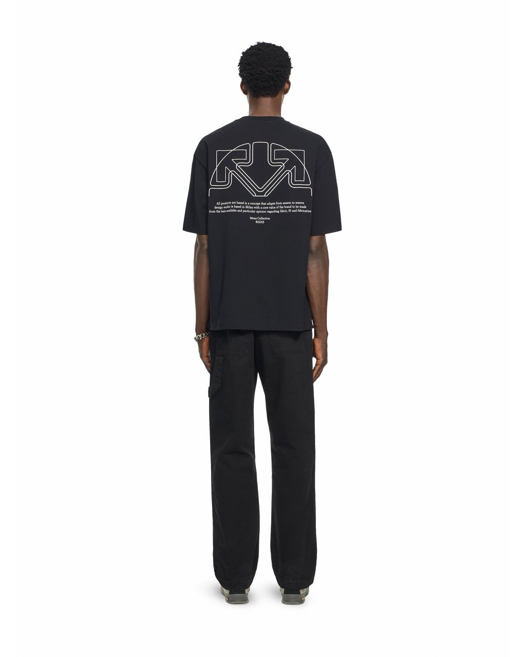 Off-White c/o Virgil Abloh Black Offline Half Arrow Skate T-Shirt for men
