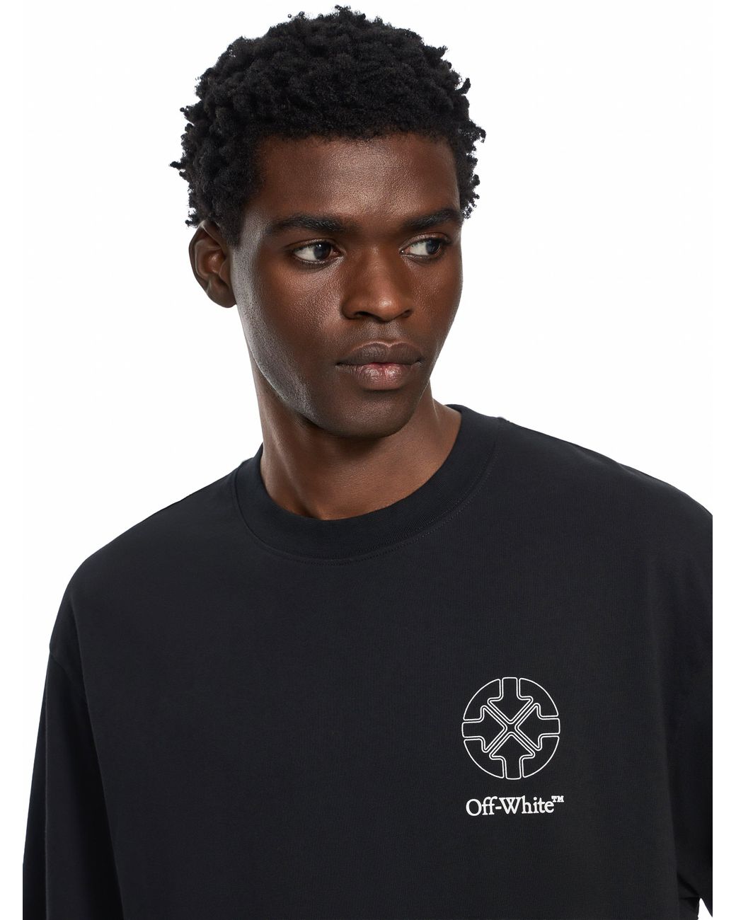 Off-White c/o Virgil Abloh Black Offline Half Arrow Skate T-Shirt for men