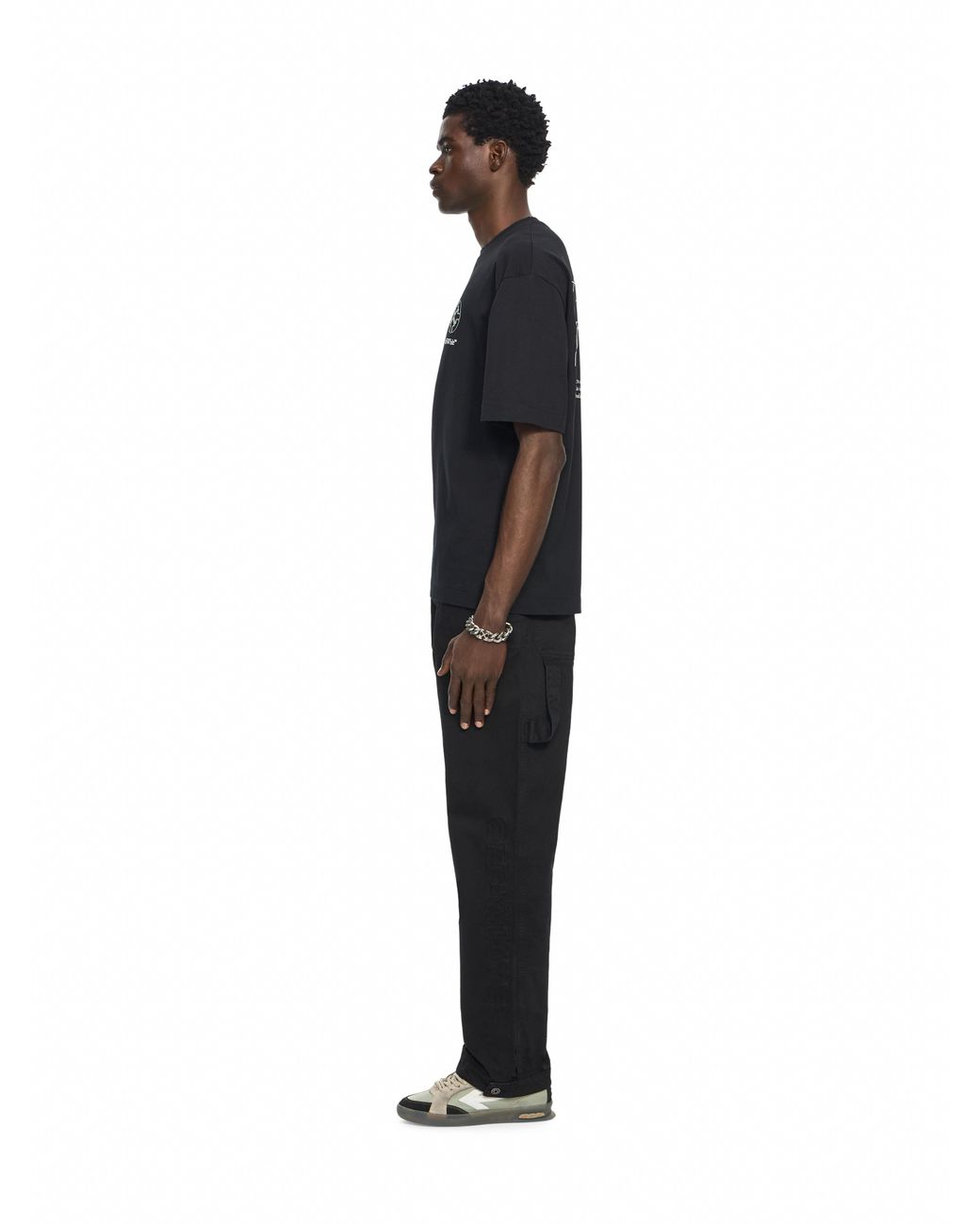 Off-White c/o Virgil Abloh Black Offline Half Arrow Skate T-Shirt for men