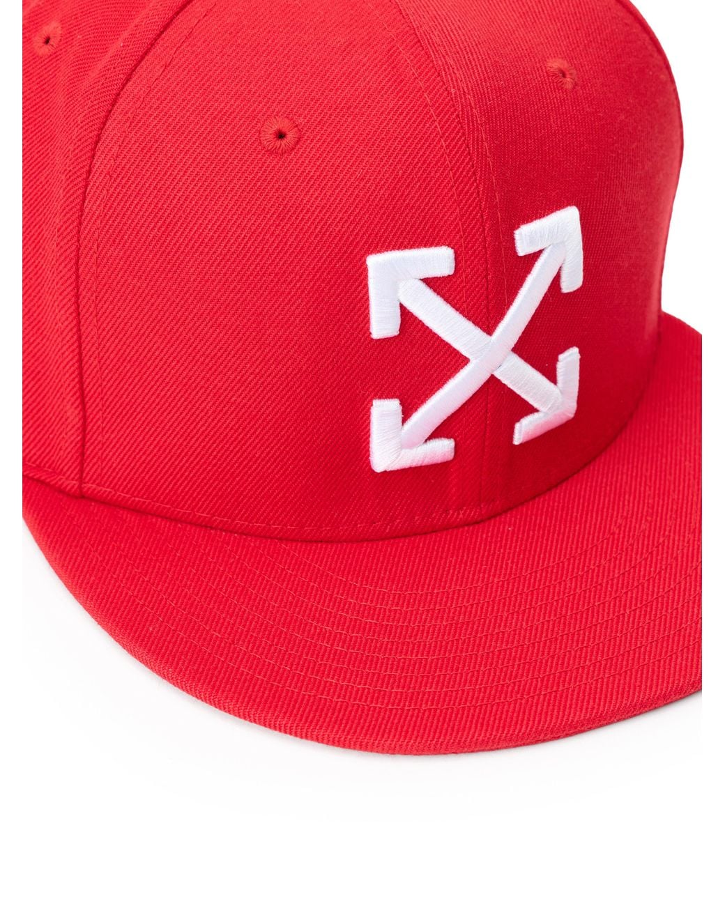 Off-White c/o Virgil Abloh Red Arrows Flat Brim Cap for men