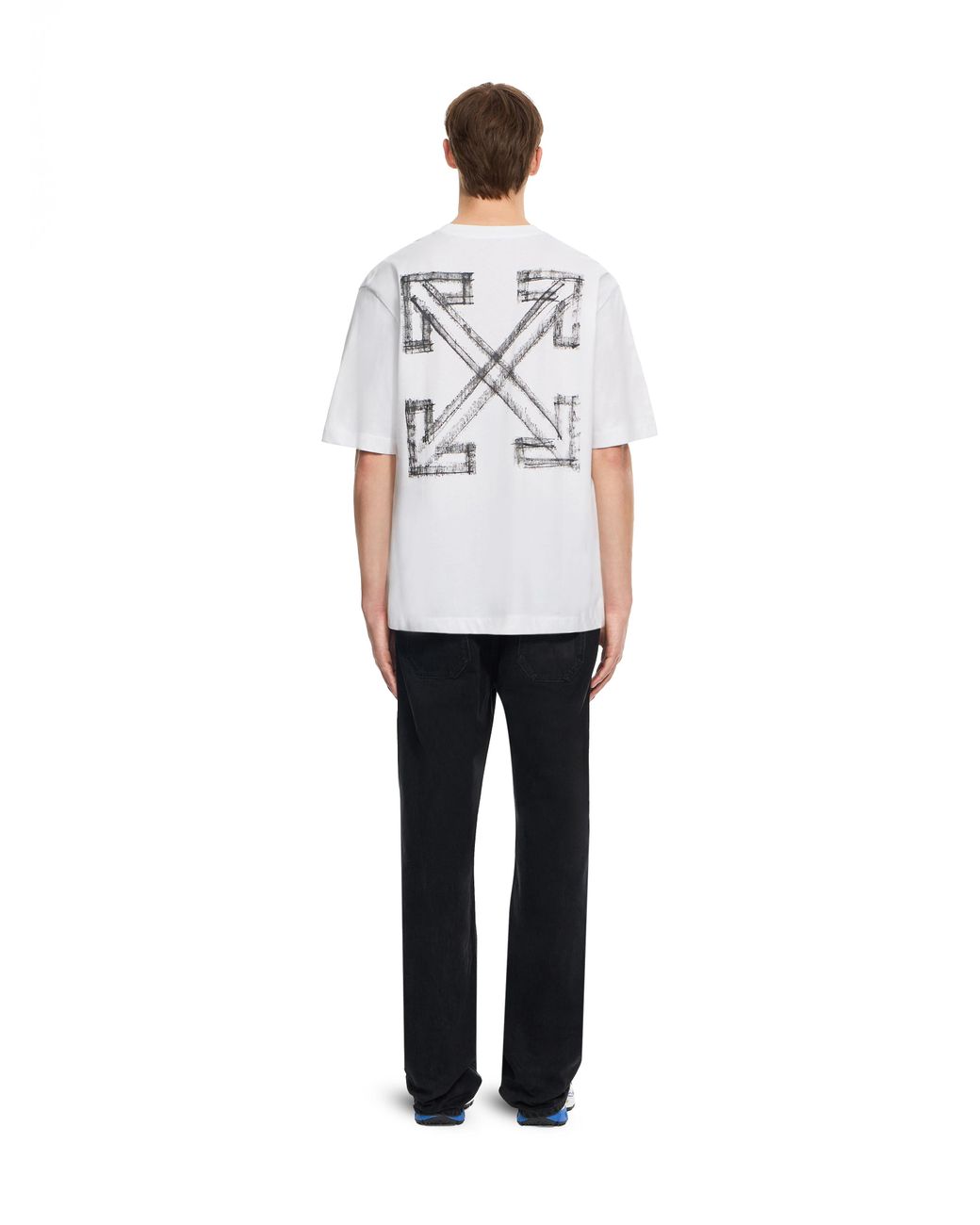 Off-White c/o Virgil Abloh White Motion Arrow Skate T-Shirt for men