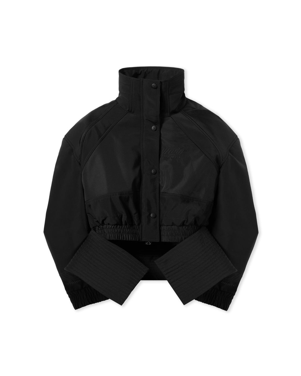 Off-White c/o Virgil Abloh Black Race Peplum Bomber Jacket
