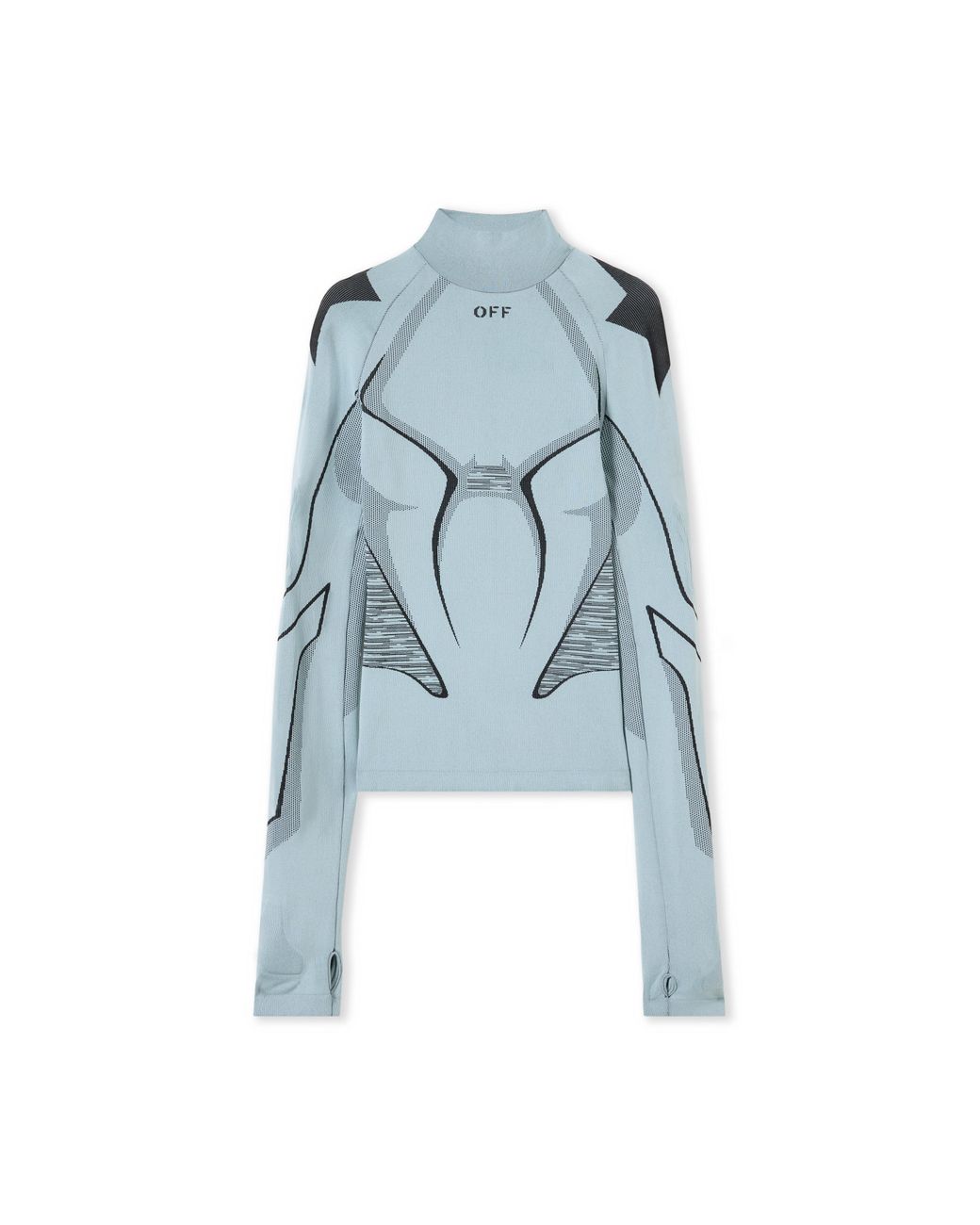 Off-White c/o Virgil Abloh Blue Seamless Race Top