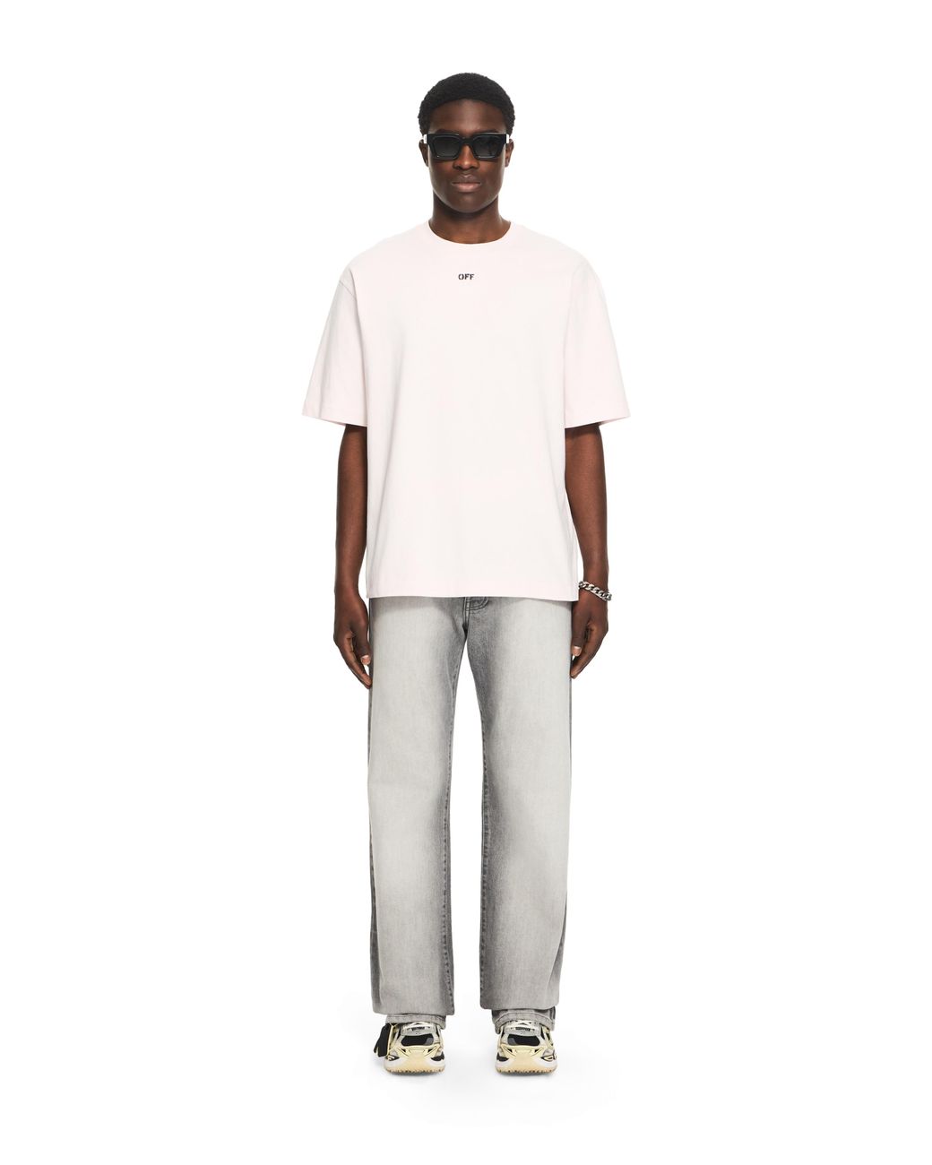 Off-White c/o Virgil Abloh White Paint Arrow Skate T-Shirt for men