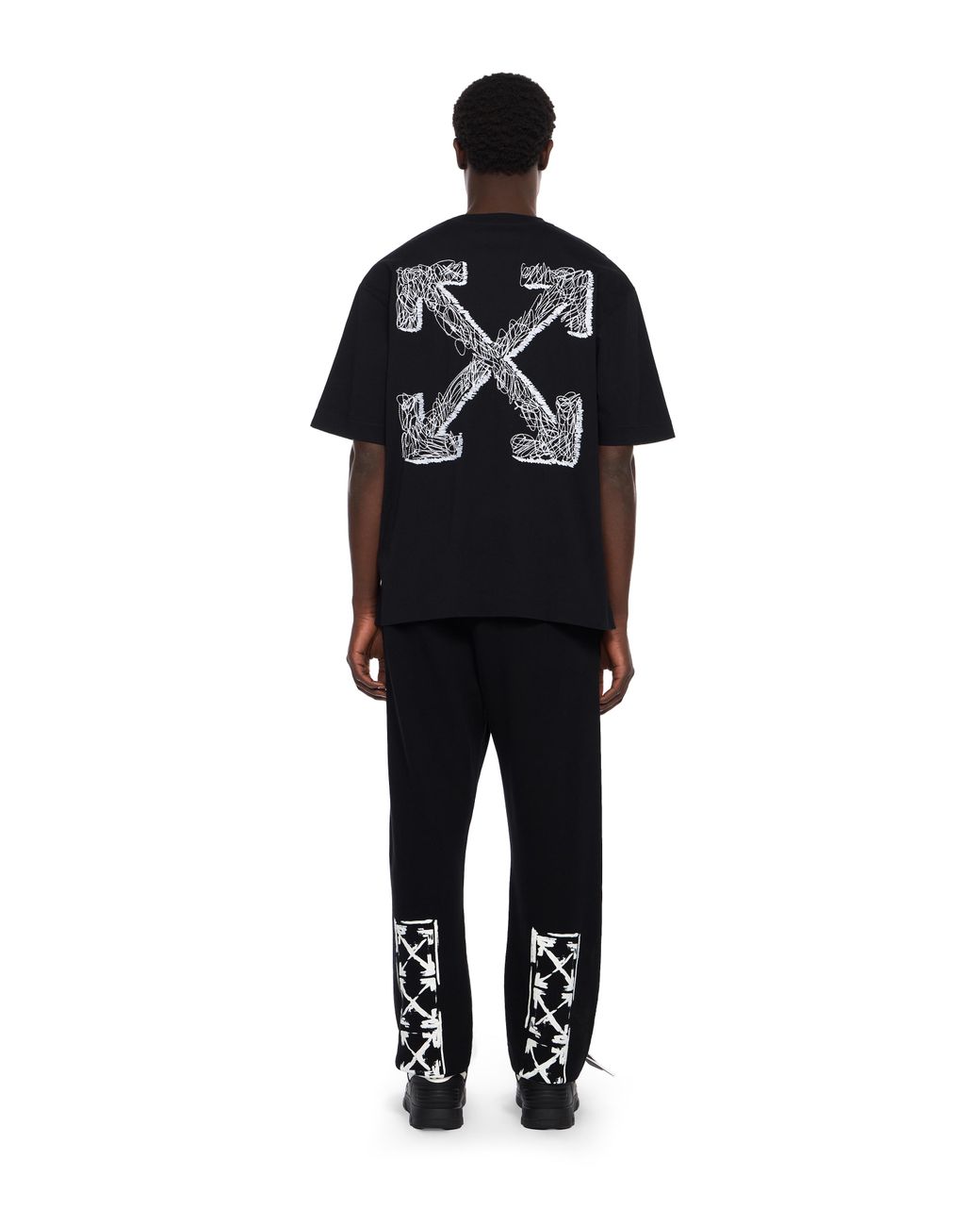 Off-White c/o Virgil Abloh Black Ink Arrow Cuffed Sweatpants for men