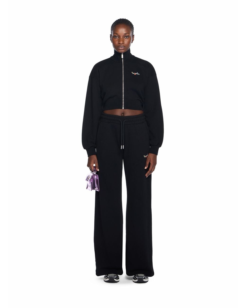 Off-White c/o Virgil Abloh Black Bookish Flowers Regular Sweatpants