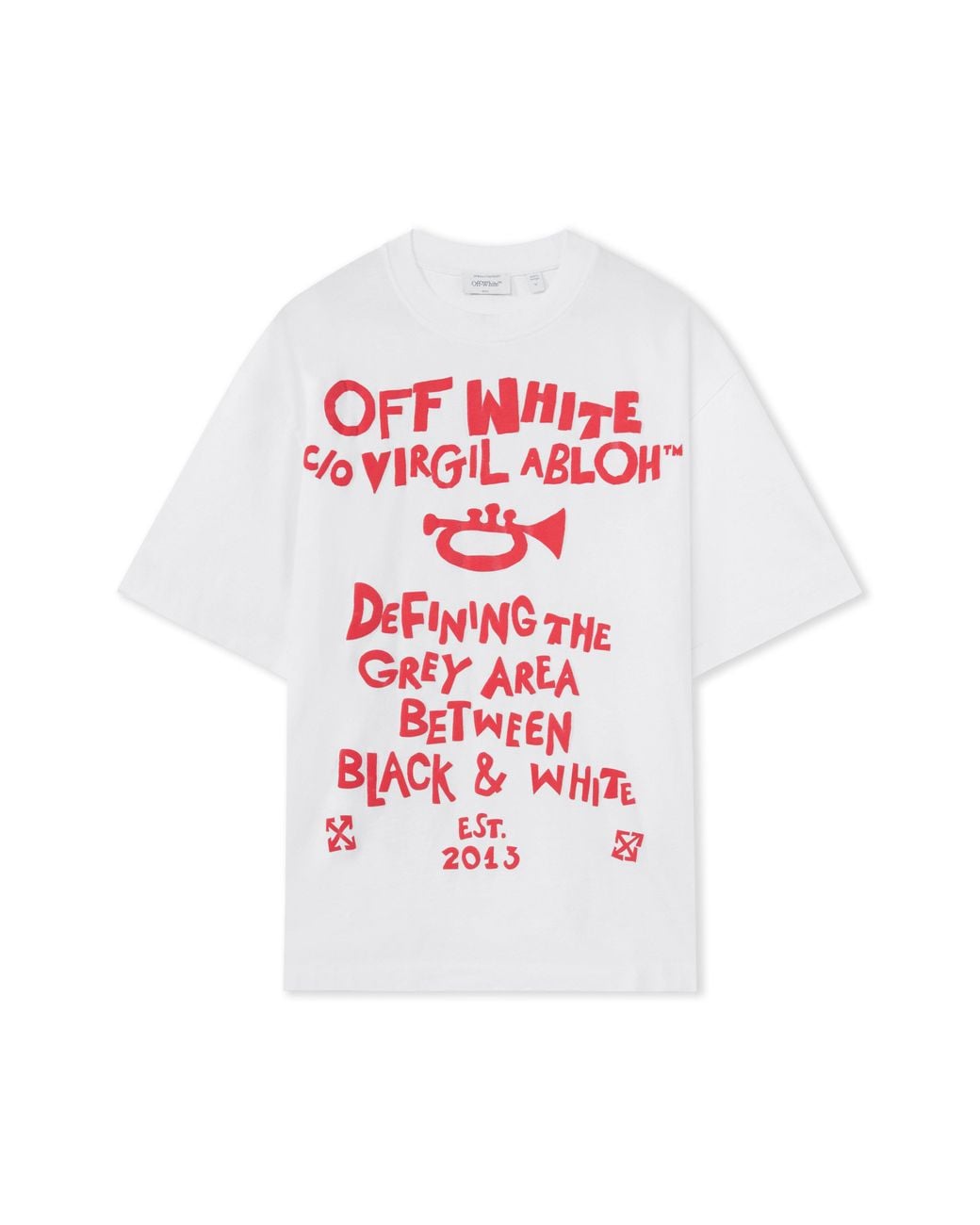 Off-White c/o Virgil Abloh White Miles Davis Trumpet Skate T-Shirt for men