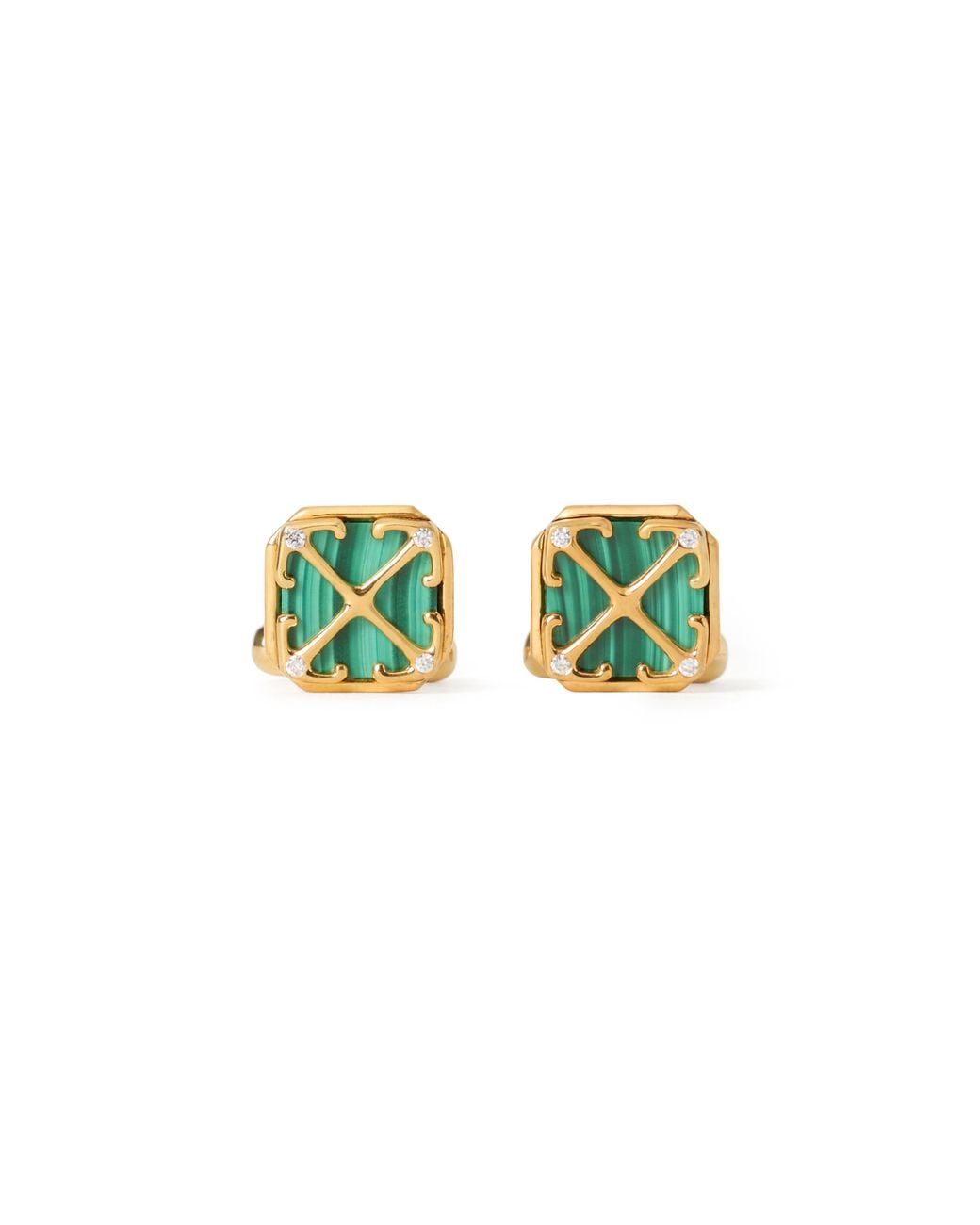 Off-White c/o Virgil Abloh Green Arrow Malachite Cufflinks for men