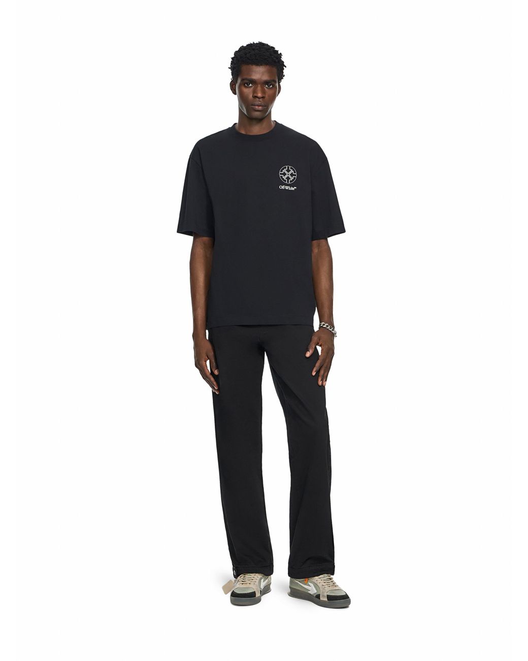 Off-White c/o Virgil Abloh Black Offline Half Arrow Skate T-Shirt for men