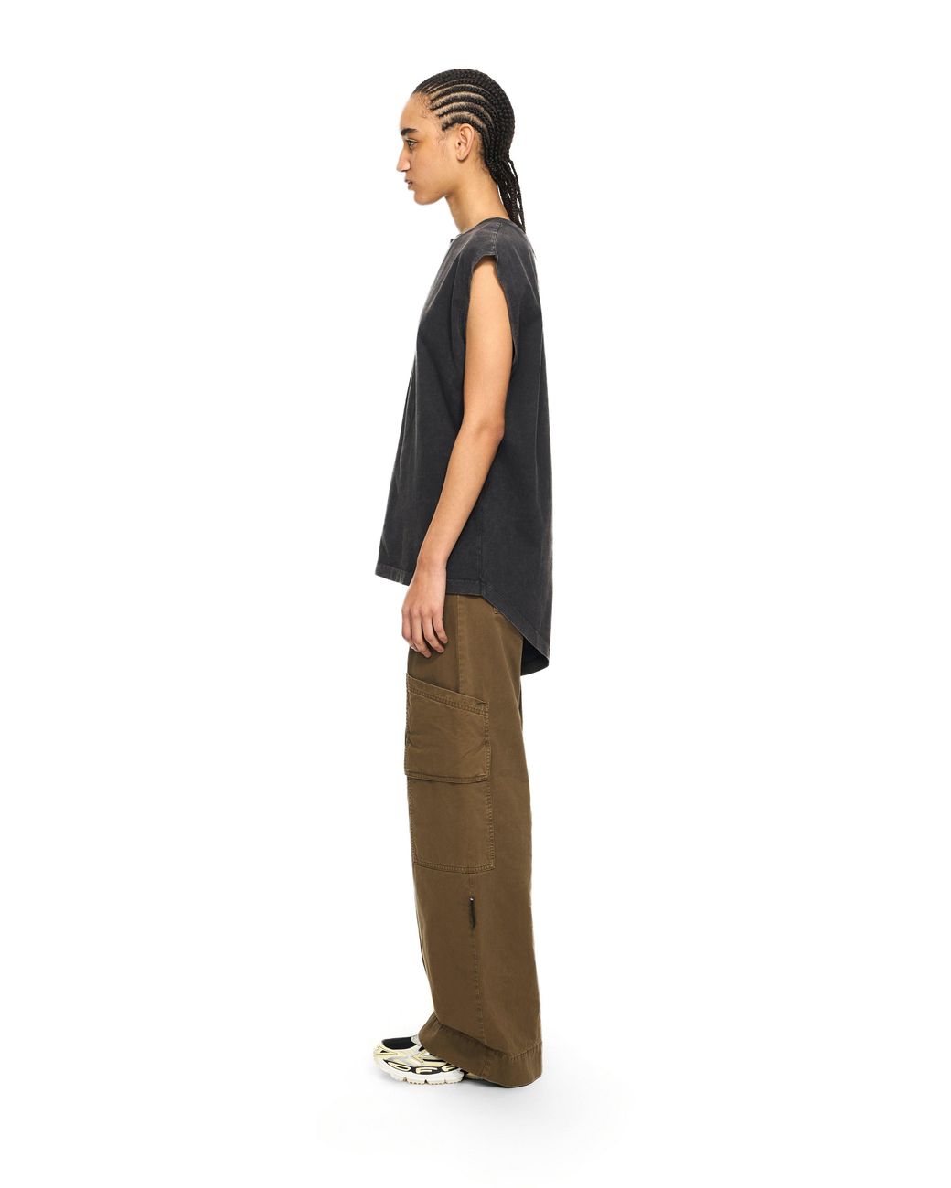Off-White c/o Virgil Abloh Black Butterfly Patch Open Back Tank Top