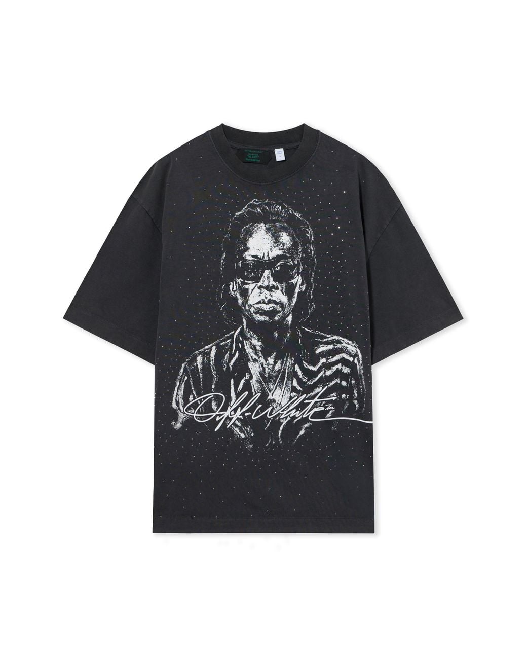 Off-White c/o Virgil Abloh Black Miles Davis Stadium Skate T-Shirt for men