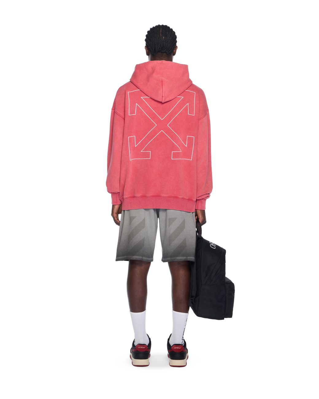 Off-White c/o Virgil Abloh Red Outline Arrow Skate Hoodie for men