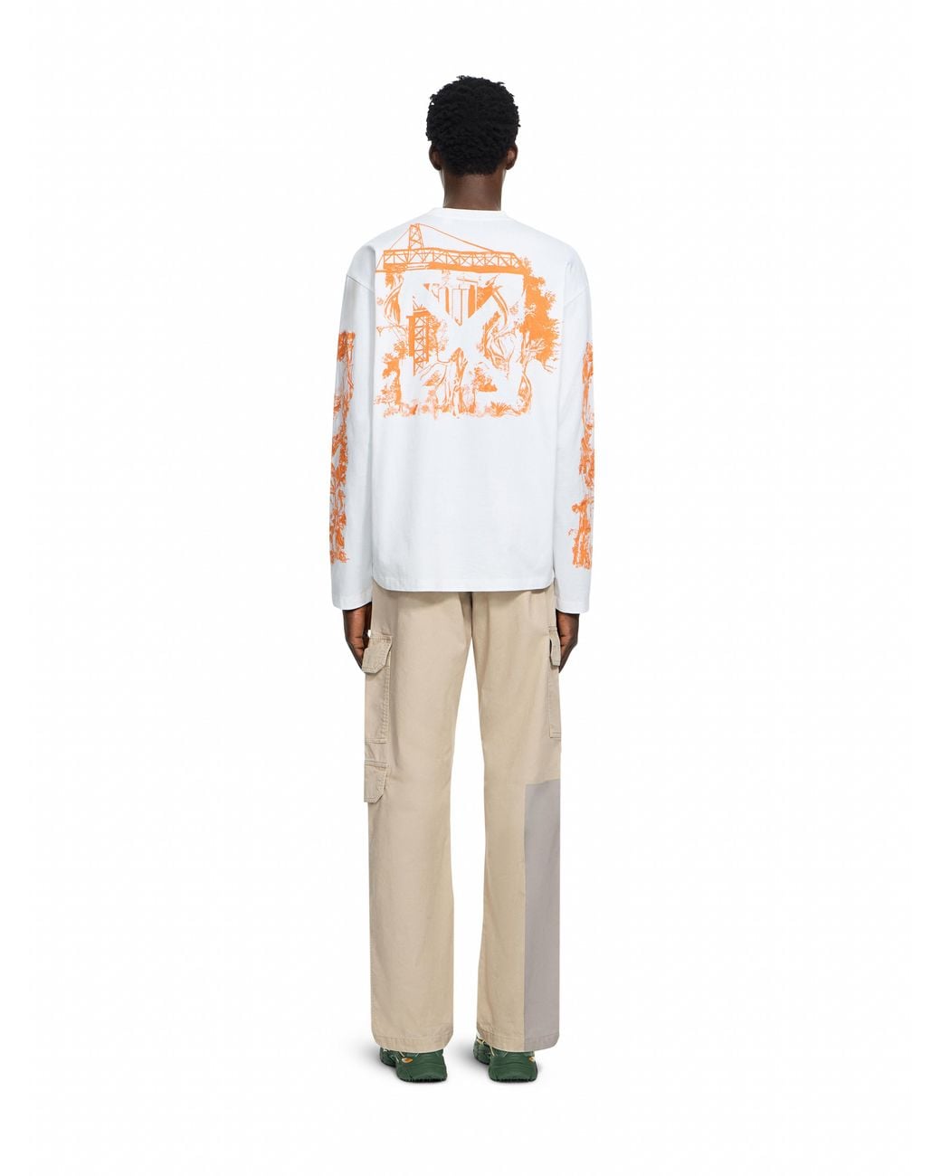 Off-White c/o Virgil Abloh White City Nature Skate Long Sleeve T-Shirt for men