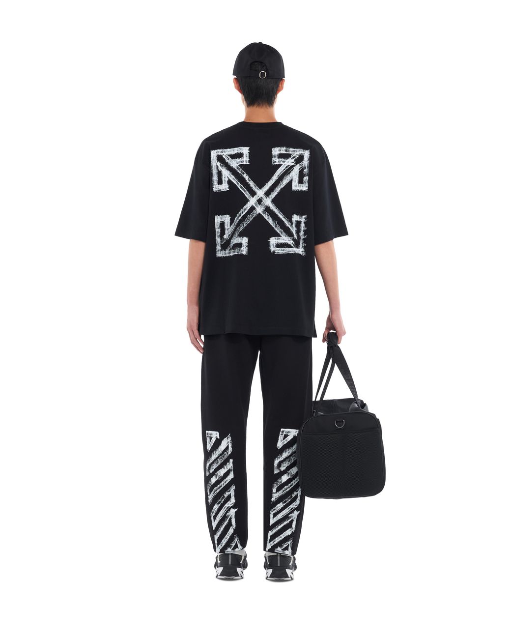 Off-White c/o Virgil Abloh Black Motion Arrow Skate T-Shirt for men