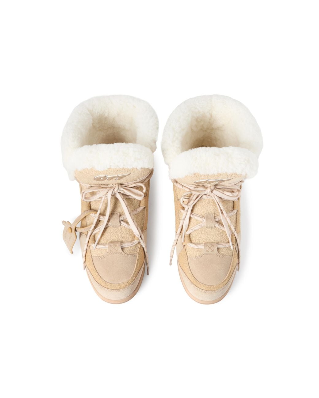 Off-White c/o Virgil Abloh Natural Shearling Winter Boot