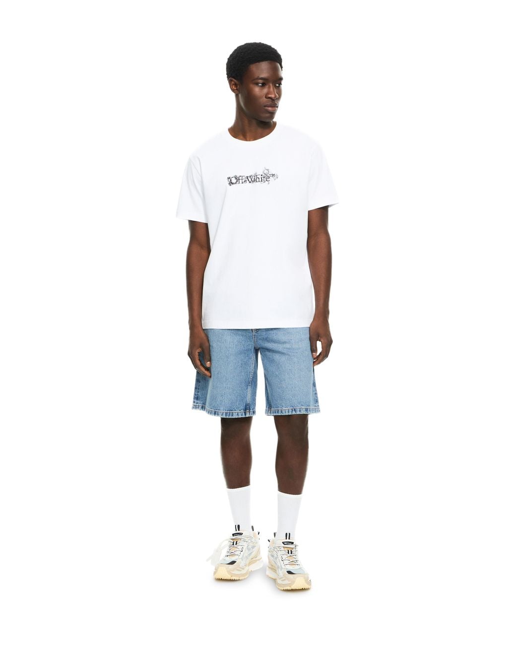 Off-White c/o Virgil Abloh White Heraldic Arrow Slim T-Shirt for men