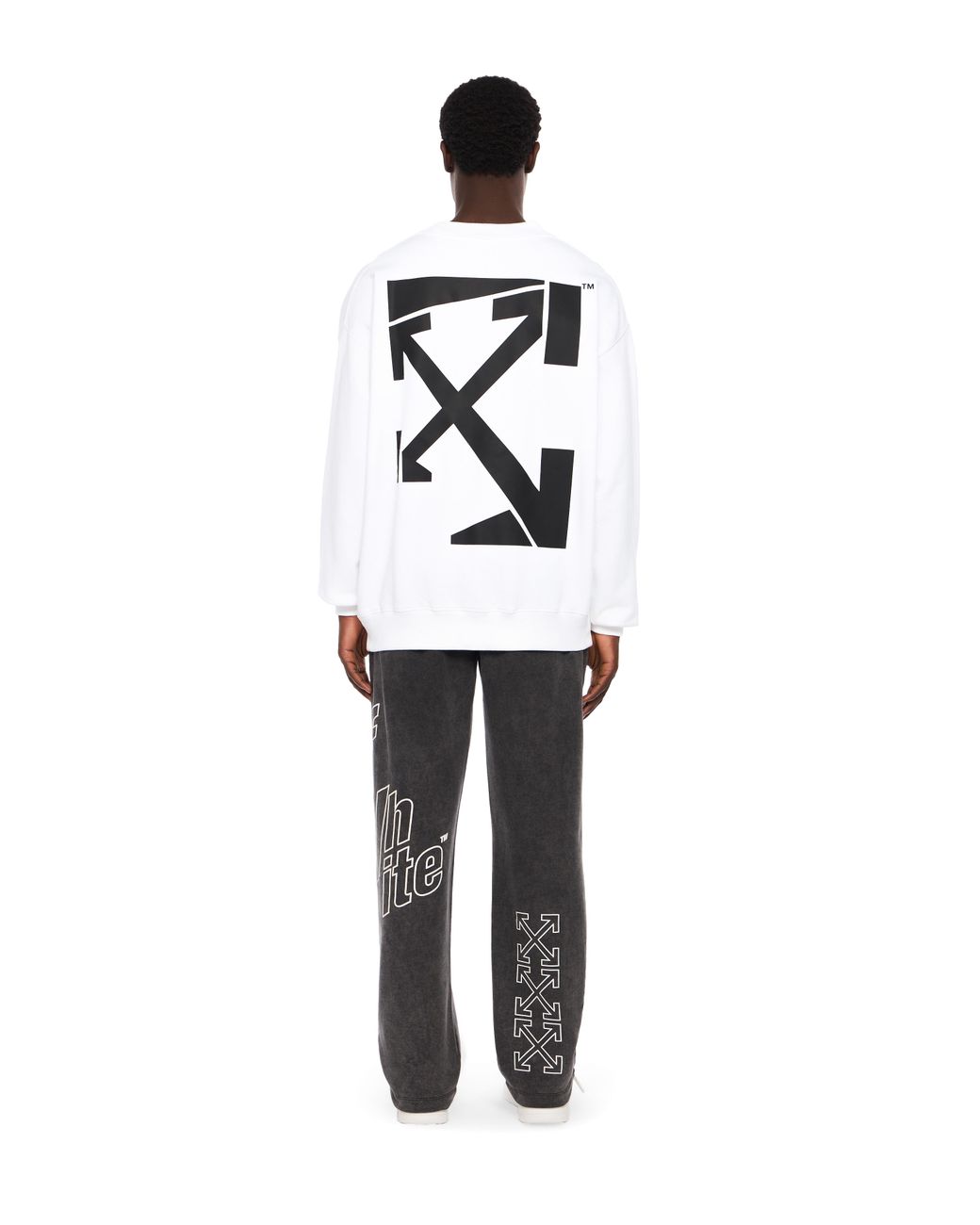 Off-White c/o Virgil Abloh White Run Arrow Skate Crewneck Sweatshirt for men