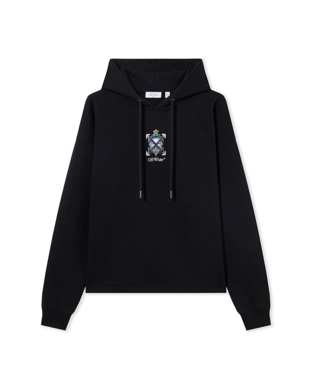 Off-White c/o Virgil Abloh Black Jewel Arrow Loose Hoodie for men