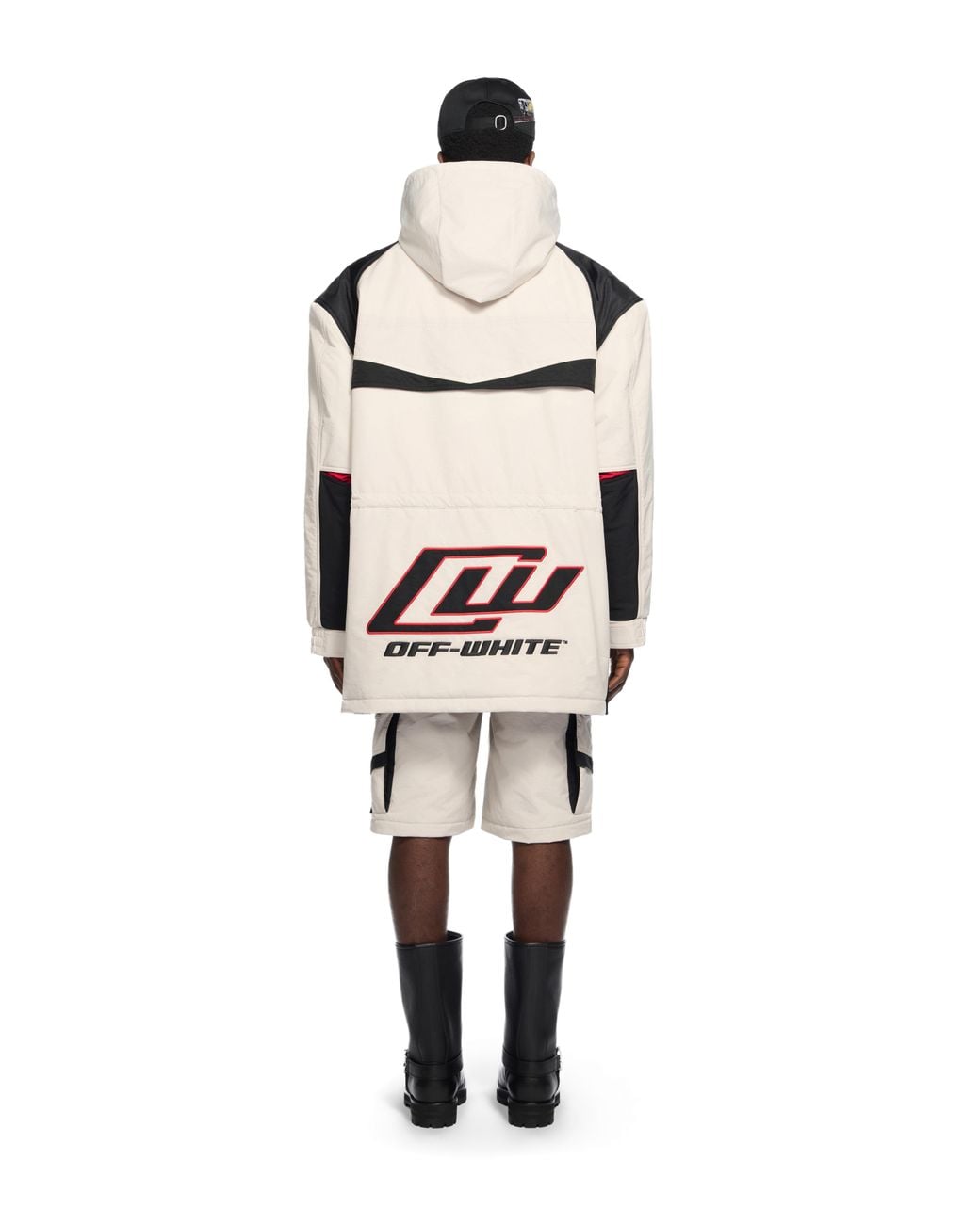 Off-White c/o Virgil Abloh White Sporty Color Block Parka for men