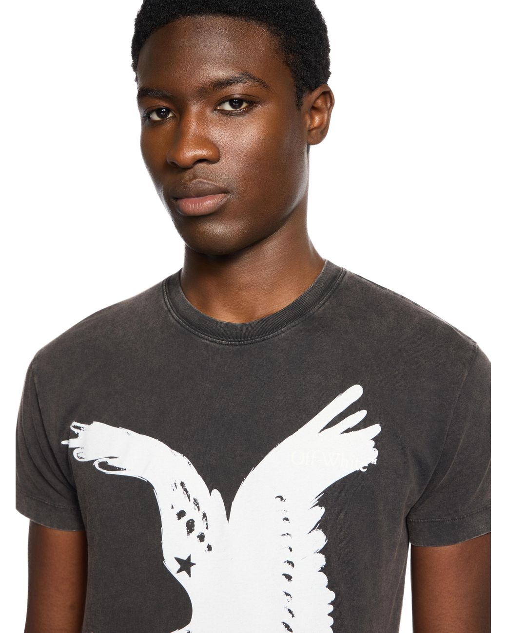 Off-White c/o Virgil Abloh Black Eagle 90S T-Shirt for men