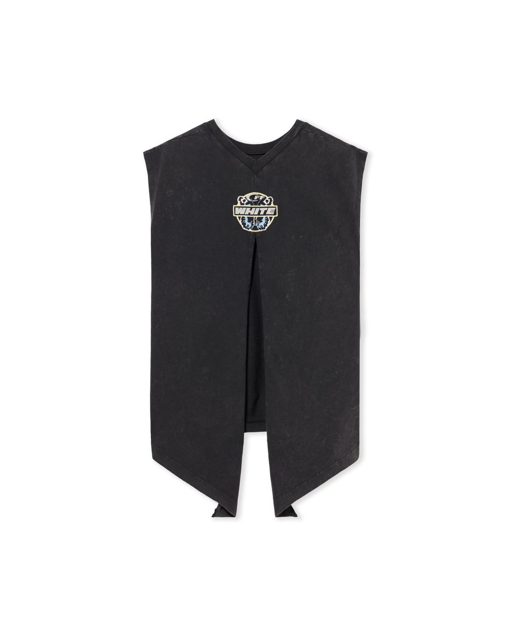 Off-White c/o Virgil Abloh Black Butterfly Patch Open Back Tank Top